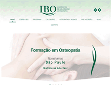 Tablet Screenshot of ibo-osteopatia.com.br